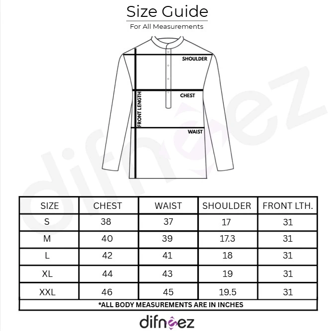 Men-size-chart Size chart men's for difneez