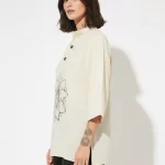 Breathable cotton khadi fabric Buddha short kurta for women