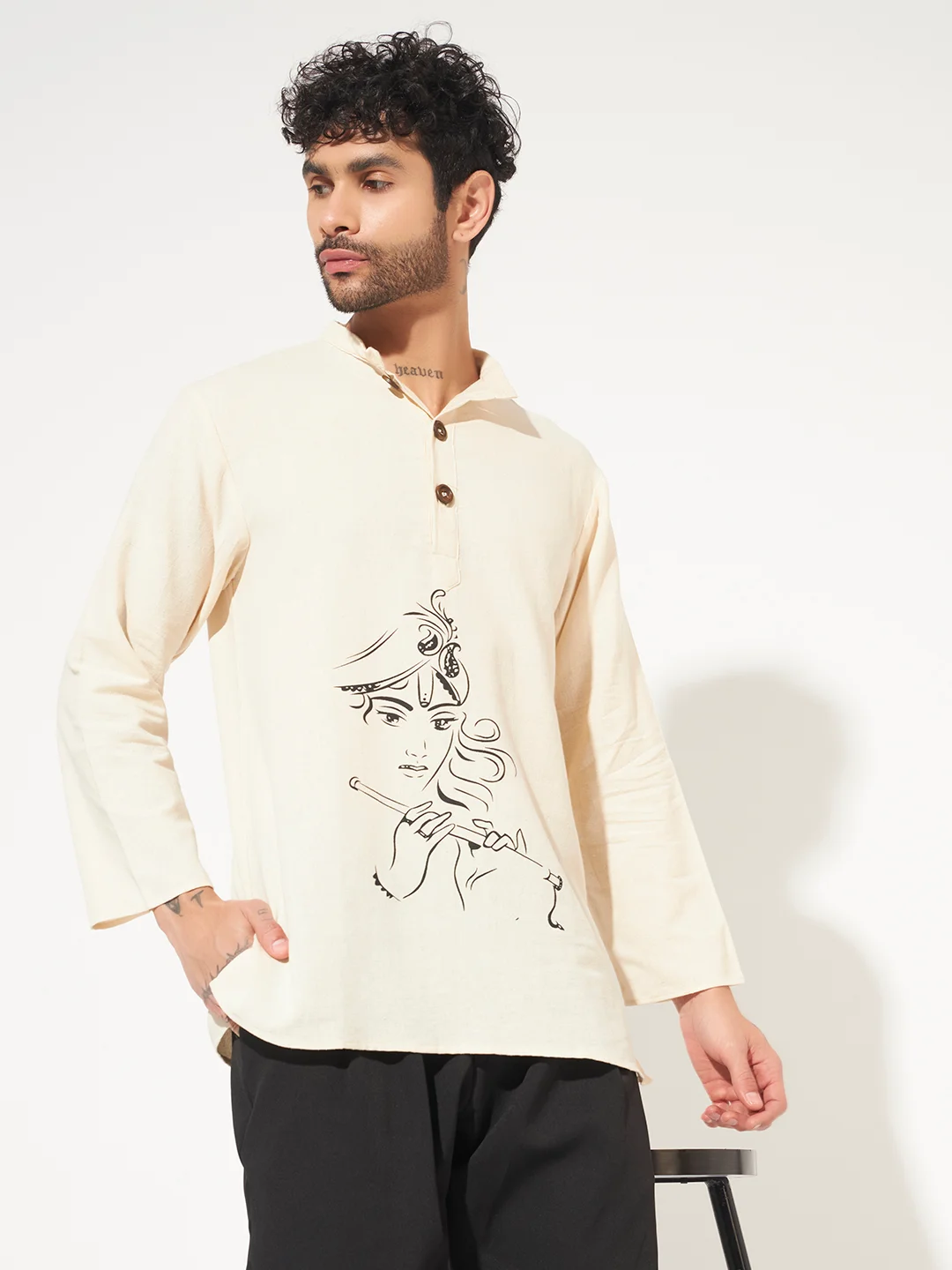 krishna men kurta right side